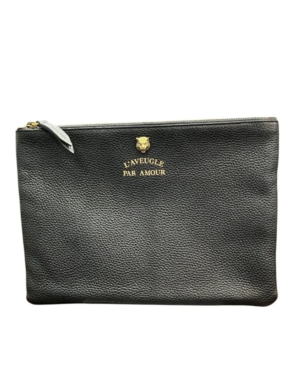 Gucci Animalier Tiger Leather Clutch